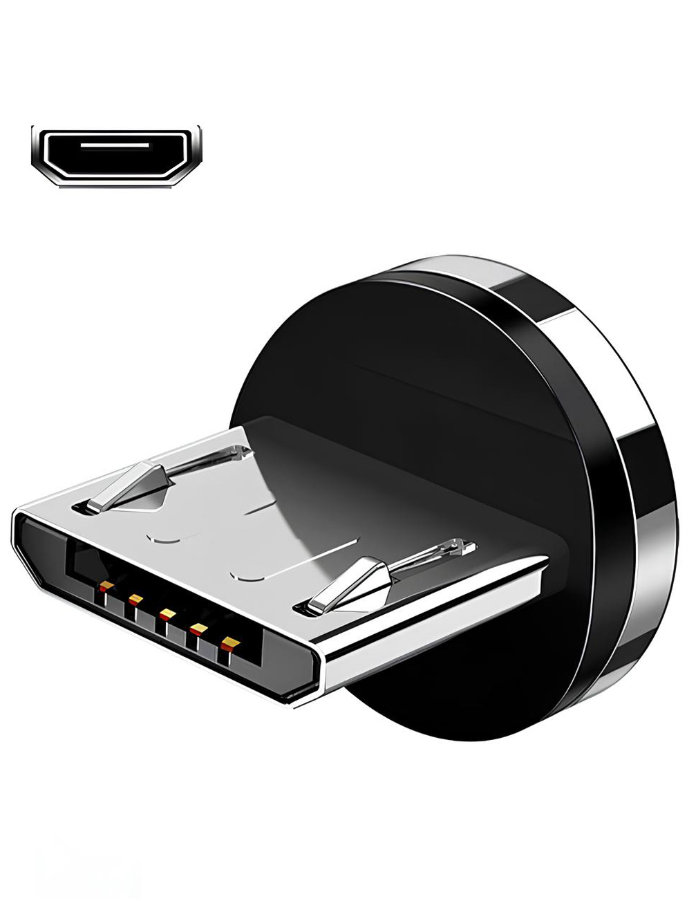 Коннектор 1PIN Micro USB для магнитного кабеля