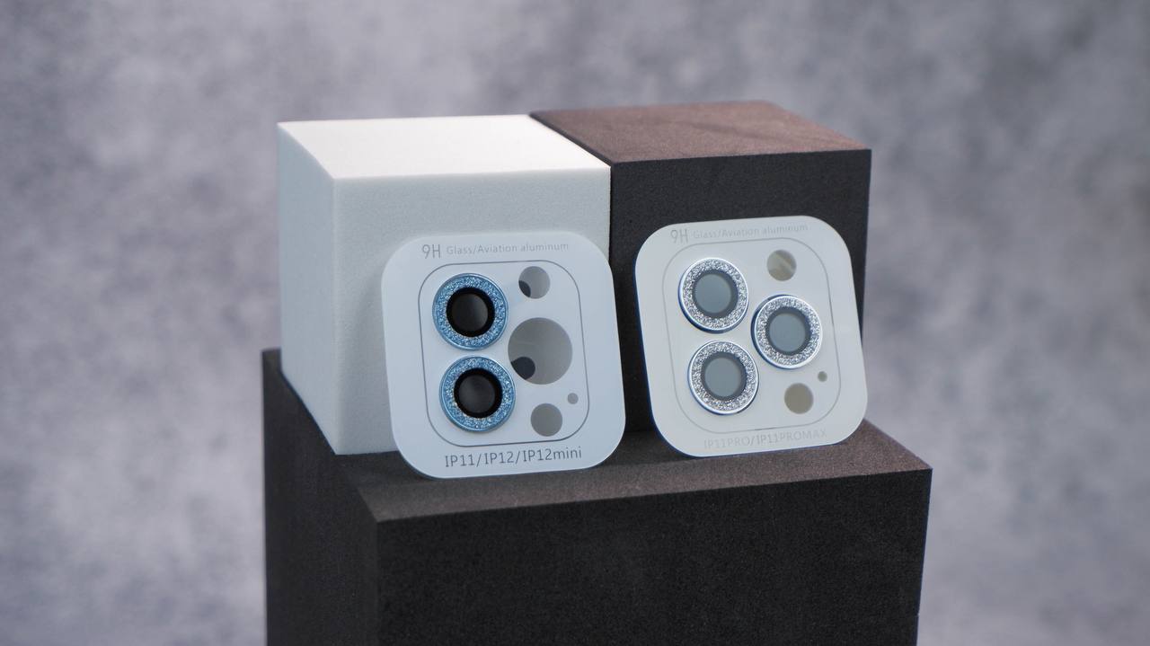 Комплект защитных стекол камеры для iPhone 12 Pro Max Бриллиантовая крошка