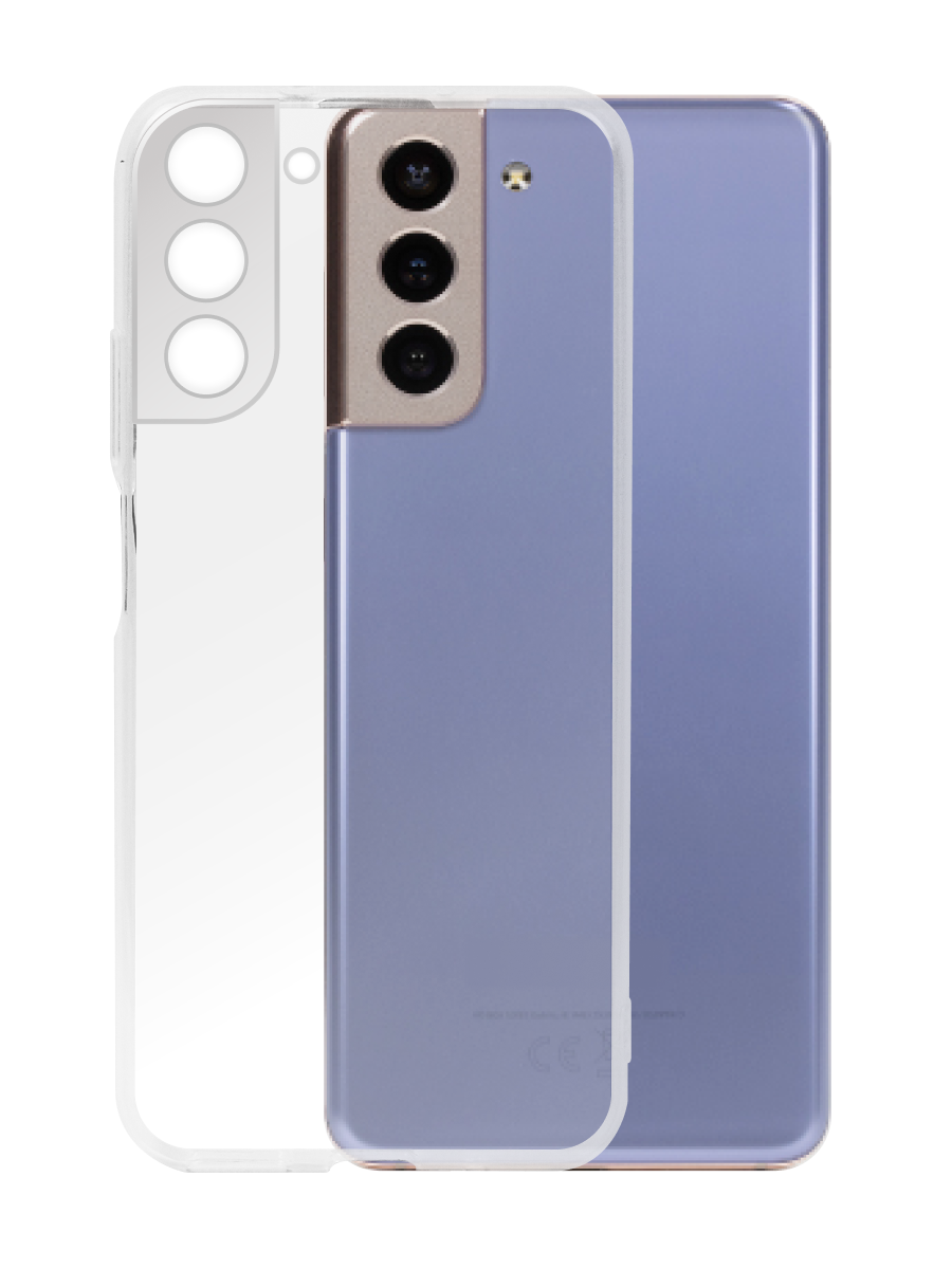 Чехол для Samsung S21+ Ультратонкий силикон Люкс с защитой камеры