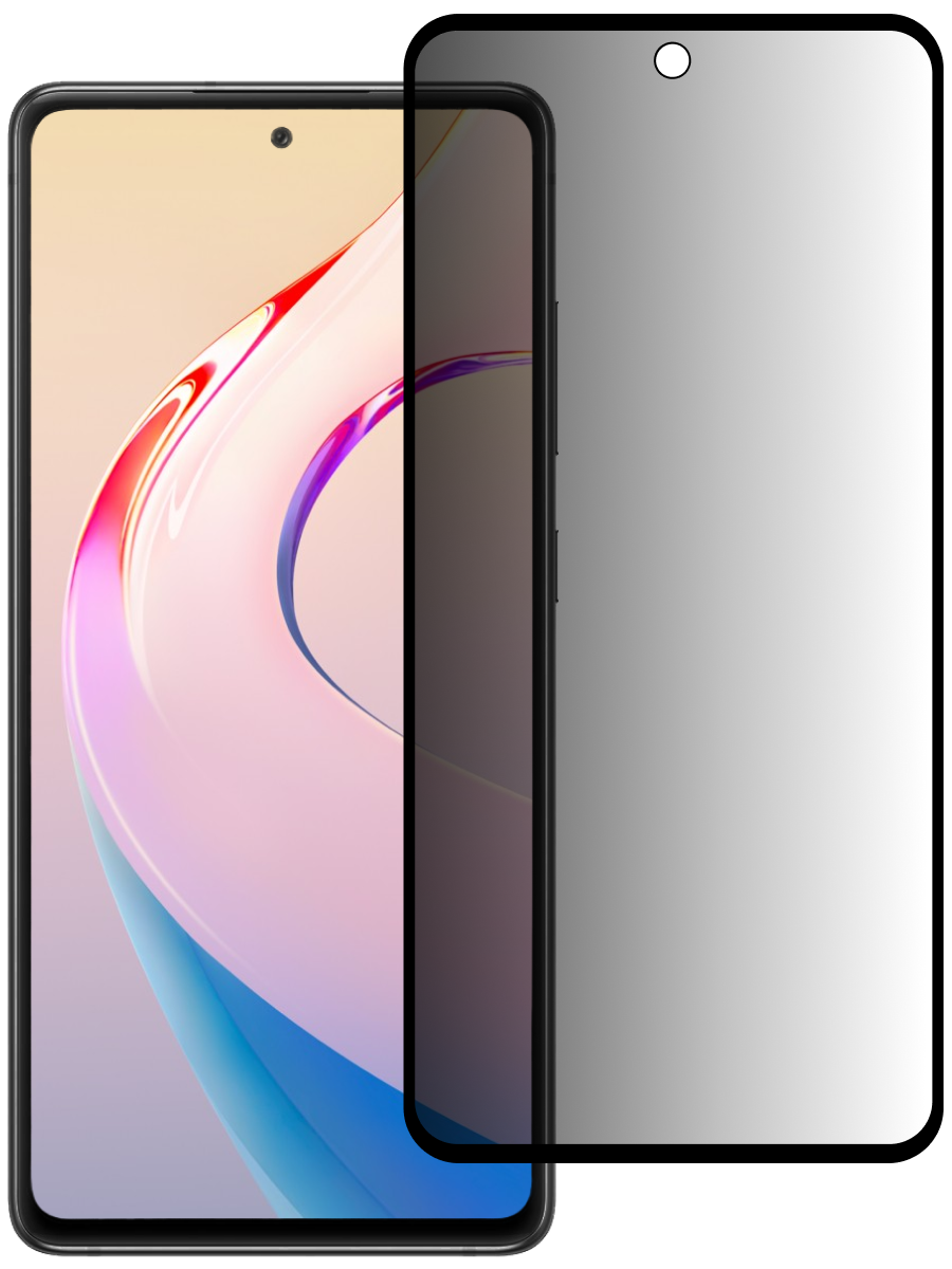 Защитное стекло для Xiaomi Redmi Note 10 Pro Антишпион 5Д Люкс