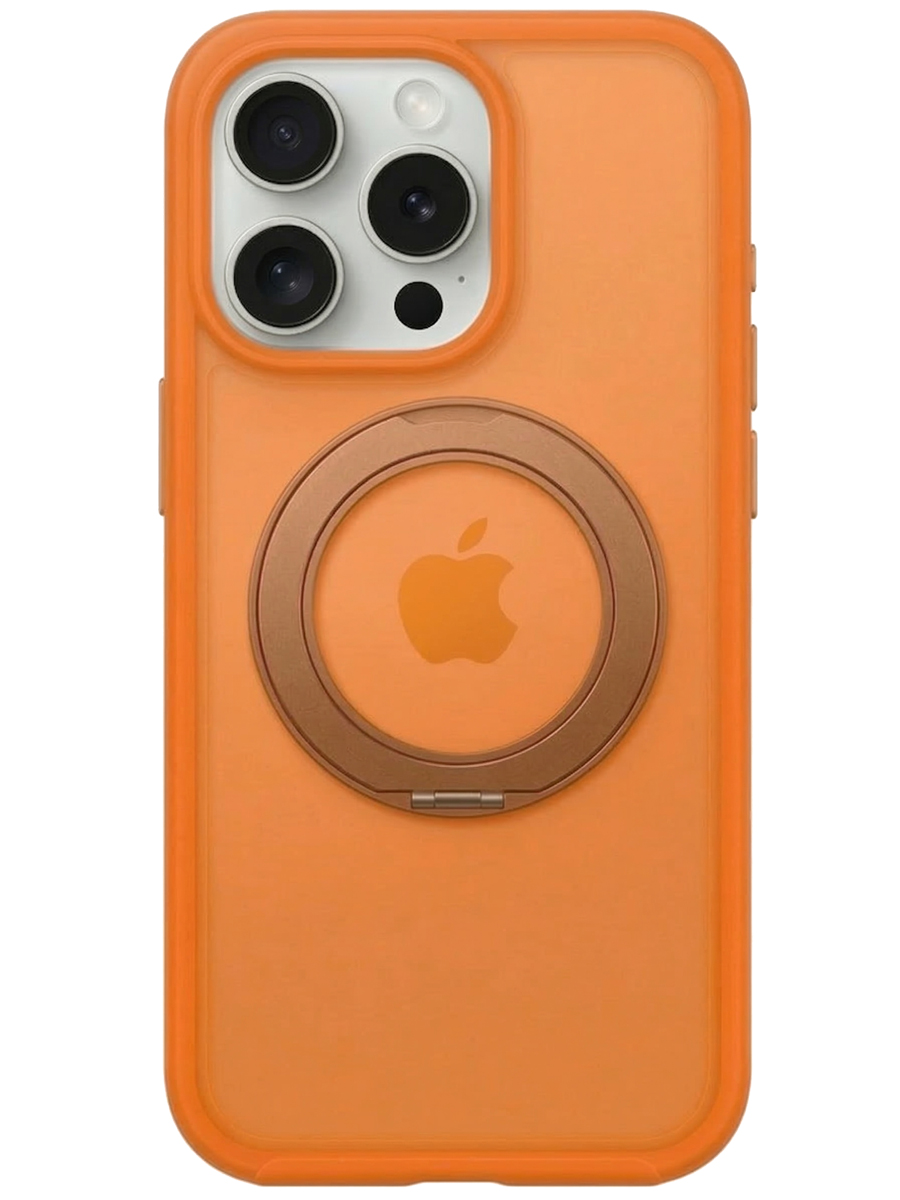 Чехол для iPhone 15 Pro Магнитный шарм пластик+силикон