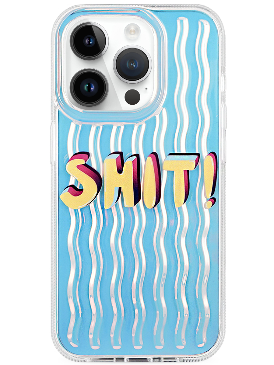 Чехол для iPhone 15 Pro Max Морские волны пластик+силикон