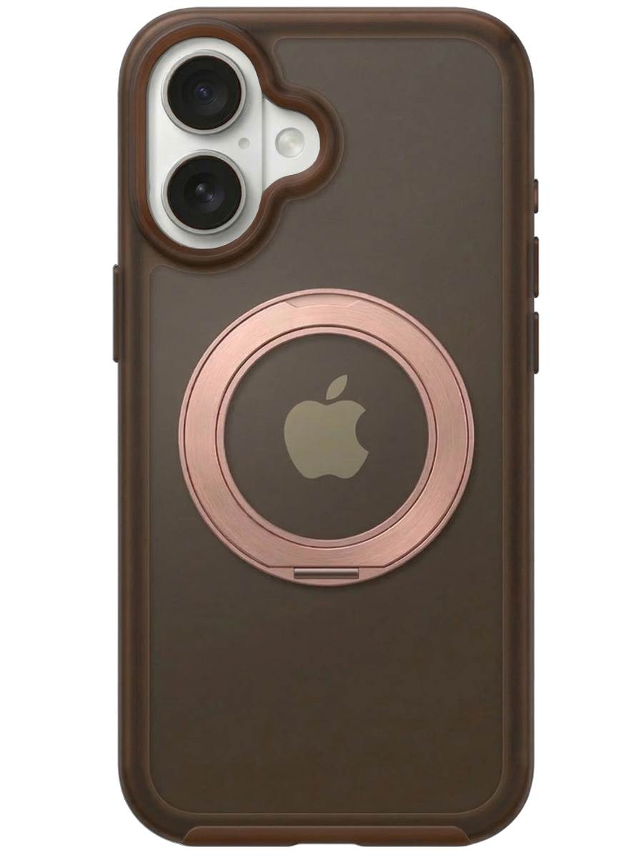 Чехол для iPhone 16 Магнитный шарм пластик+силикон