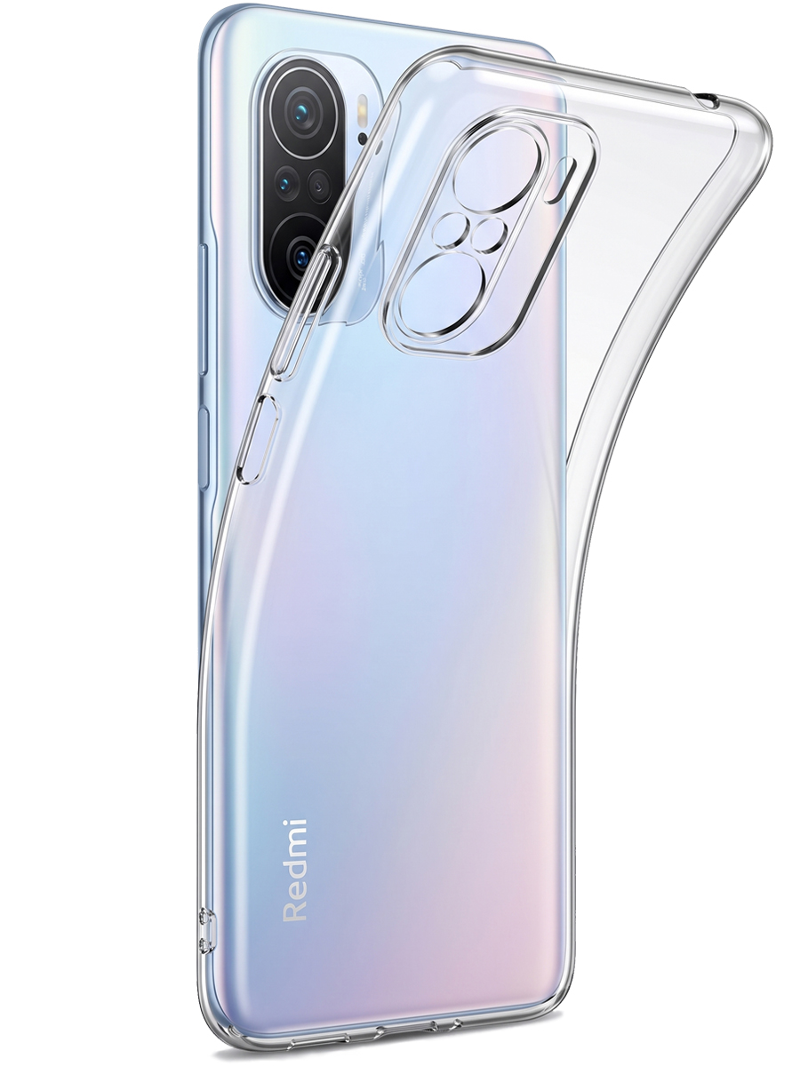 Чехол для Xiaomi Poco F3 Ультратонкий силикон Люкс с защитой камеры