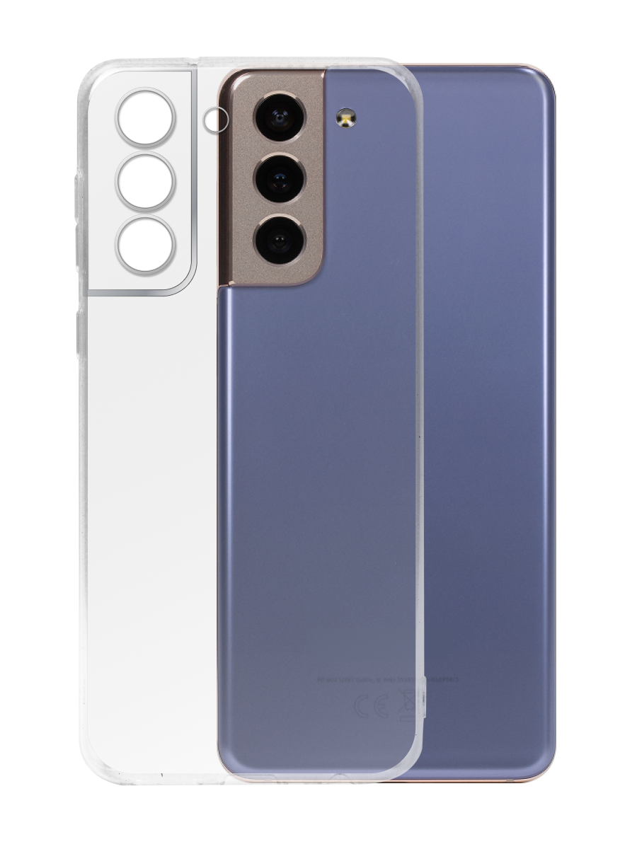 Чехол для Samsung S21 Ультратонкий силикон Люкс с защитой камеры
