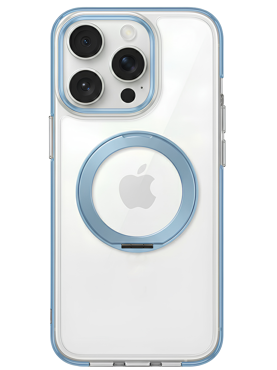 Чехол для iPhone 15 Pro Max Цветные кольца MagSafe силикон