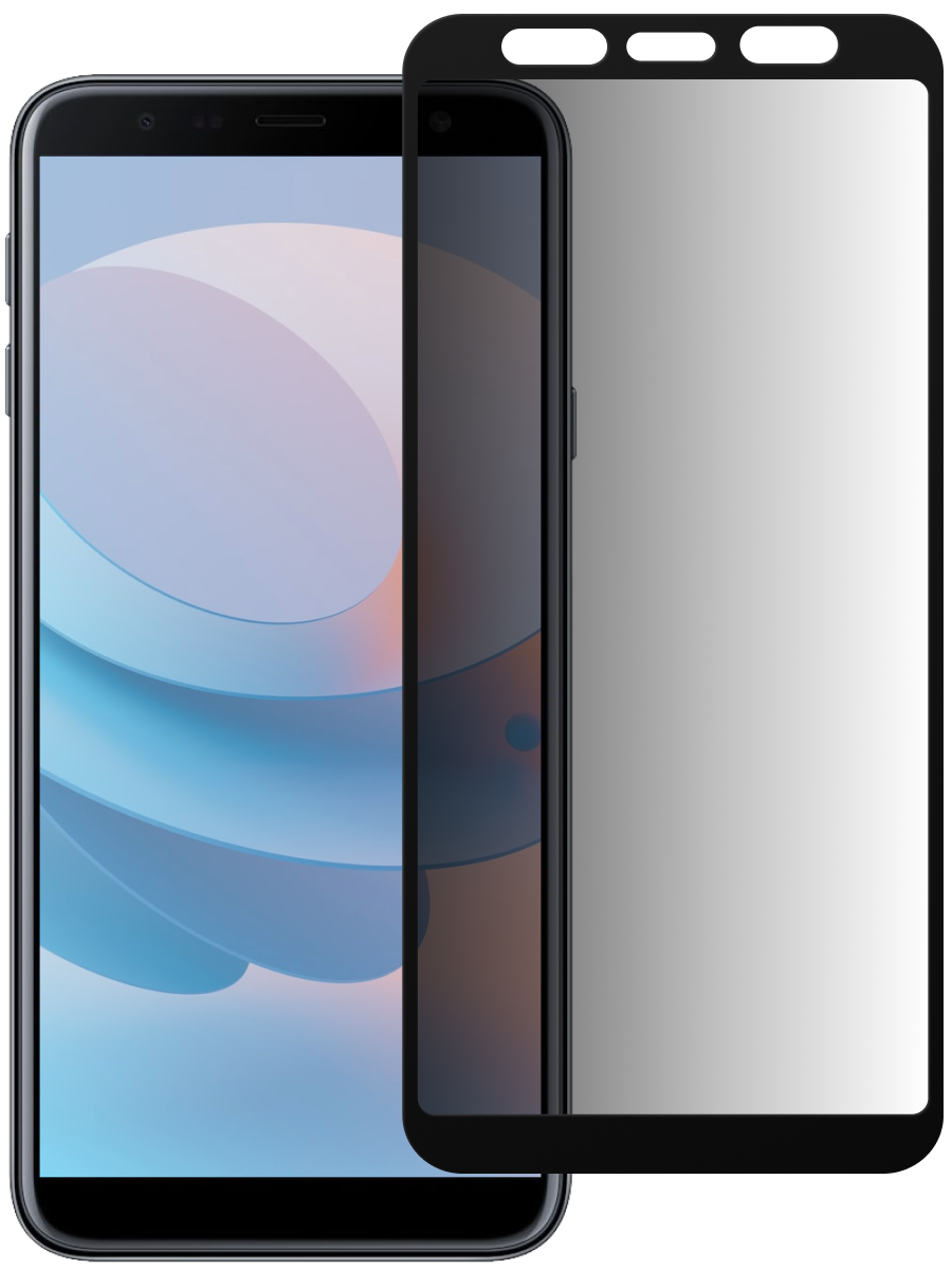 Защитное стекло для Samsung J4 Plus / J6 Plus Антишпион 5Д Люкс