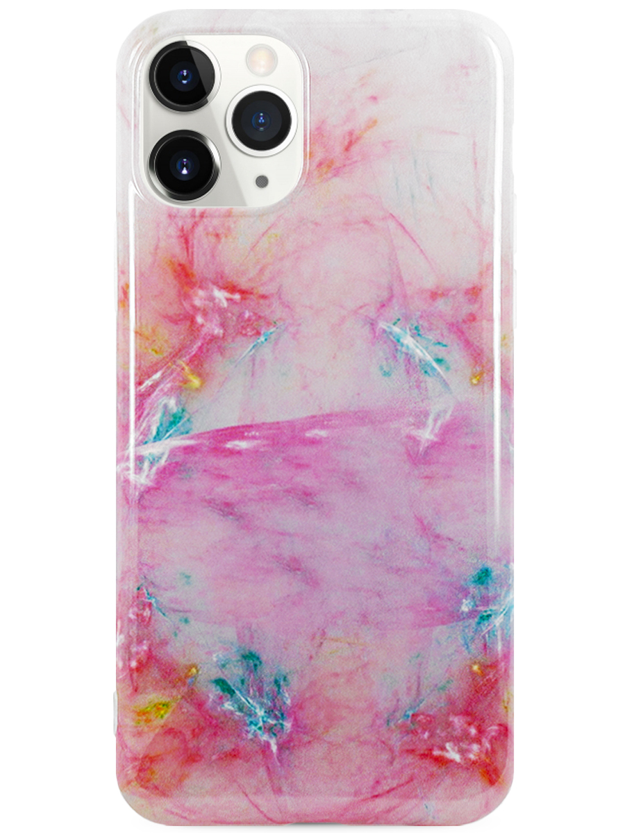 Чехол для iPhone 11 Pro Max Розовый Камень силикон