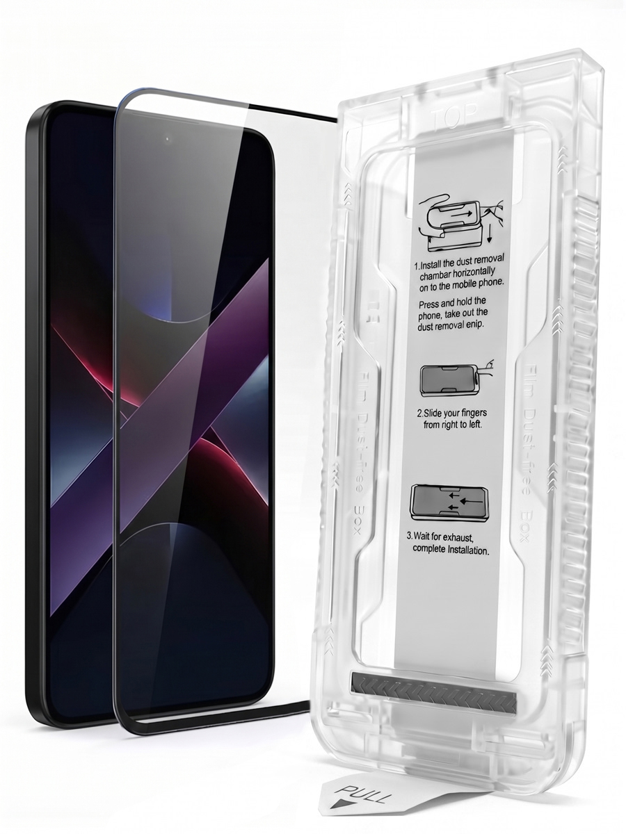 Защитное стекло для Xiaomi Poco X7 Pro LS с авто-установкой