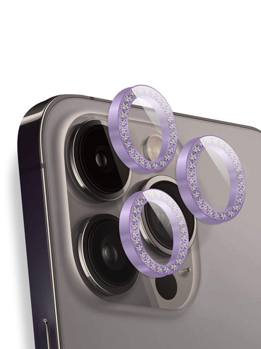 Комплект защитных стекол камеры для iPhone 12 Pro Max Бриллиантовый