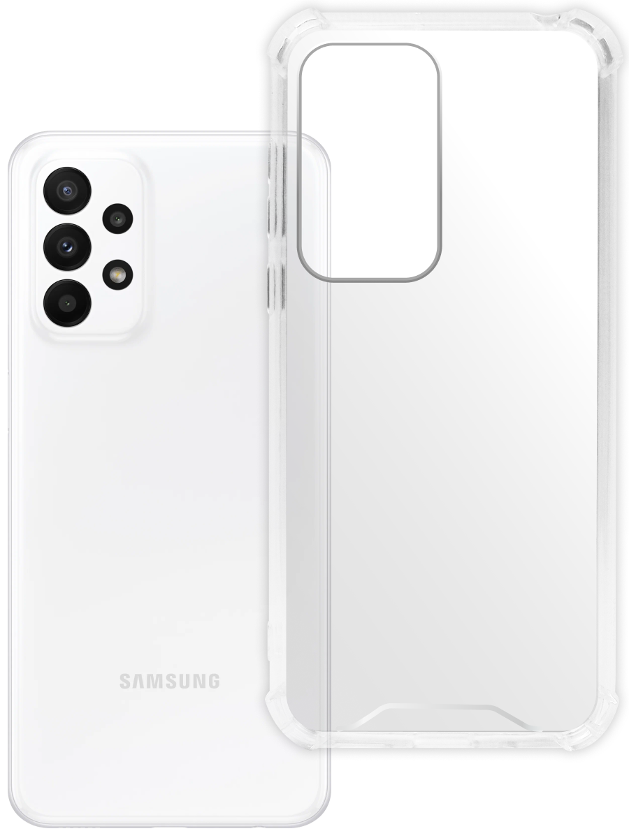 Чехол для Samsung A23 4G Противоударный пластик+силикон