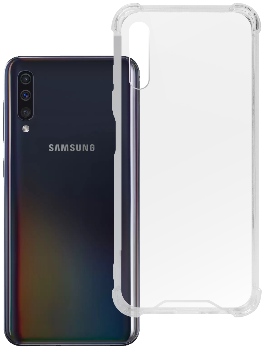 Чехол для Samsung A50 / A30S / A50S Противоударный пластик+силикон