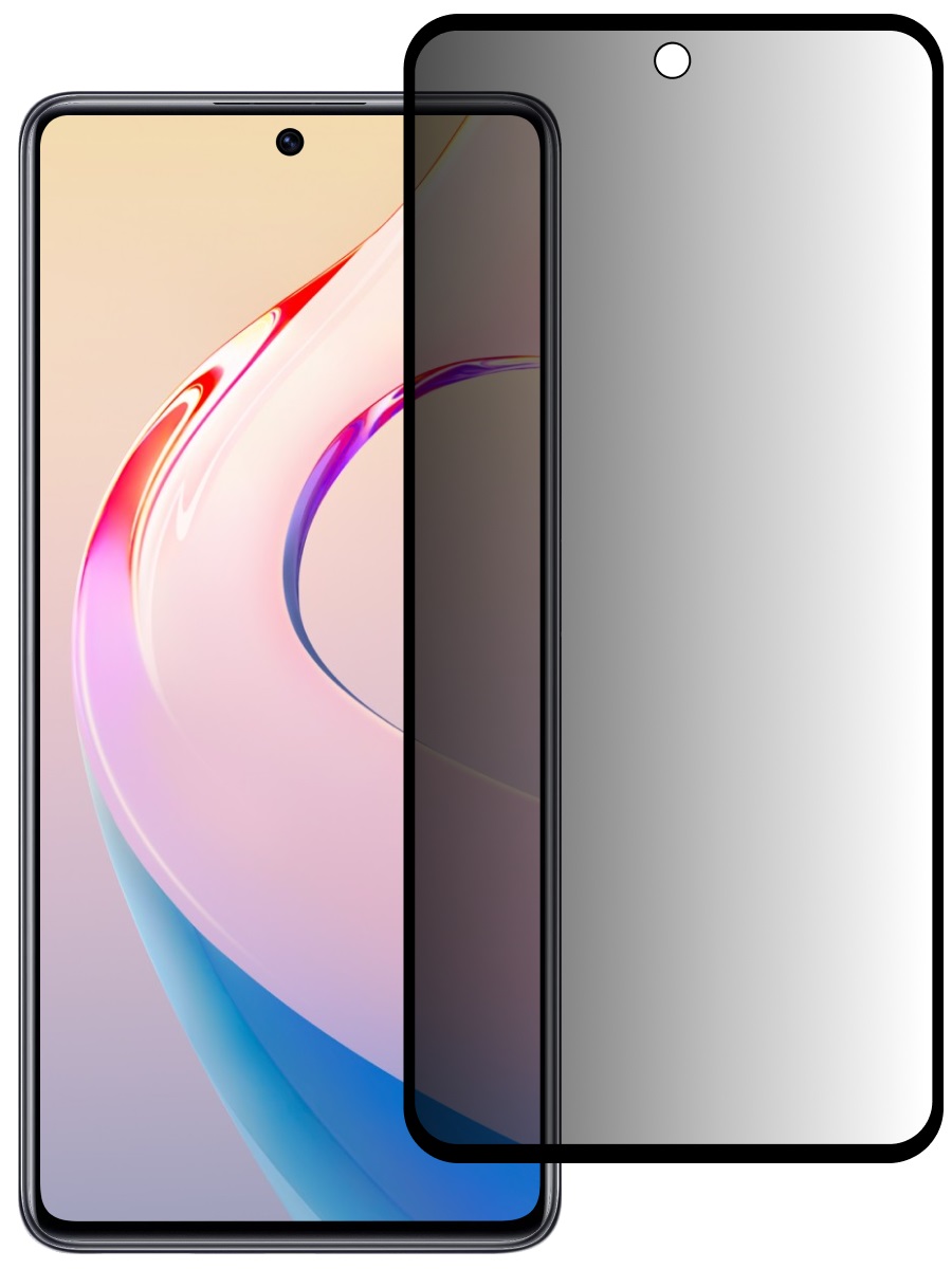 Защитное стекло для Xiaomi Poco M6 Pro Антишпион 5Д Люкс