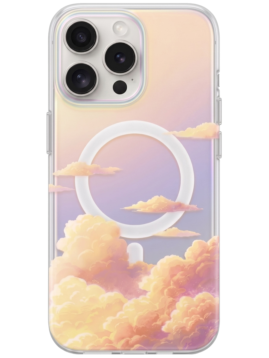 Чехол для iPhone 15 Pro Max Закат MagSafe