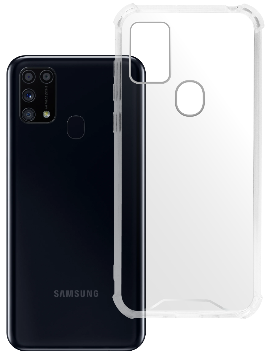 Чехол для Samsung M31 Противоударный пластик+силикон