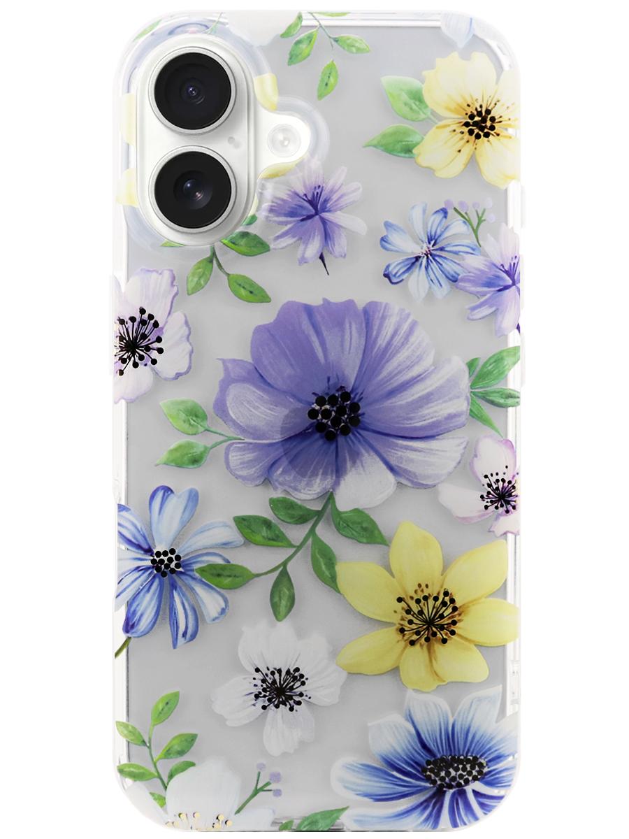 Чехол для iPhone 16 Plus Сад пластик+силикон