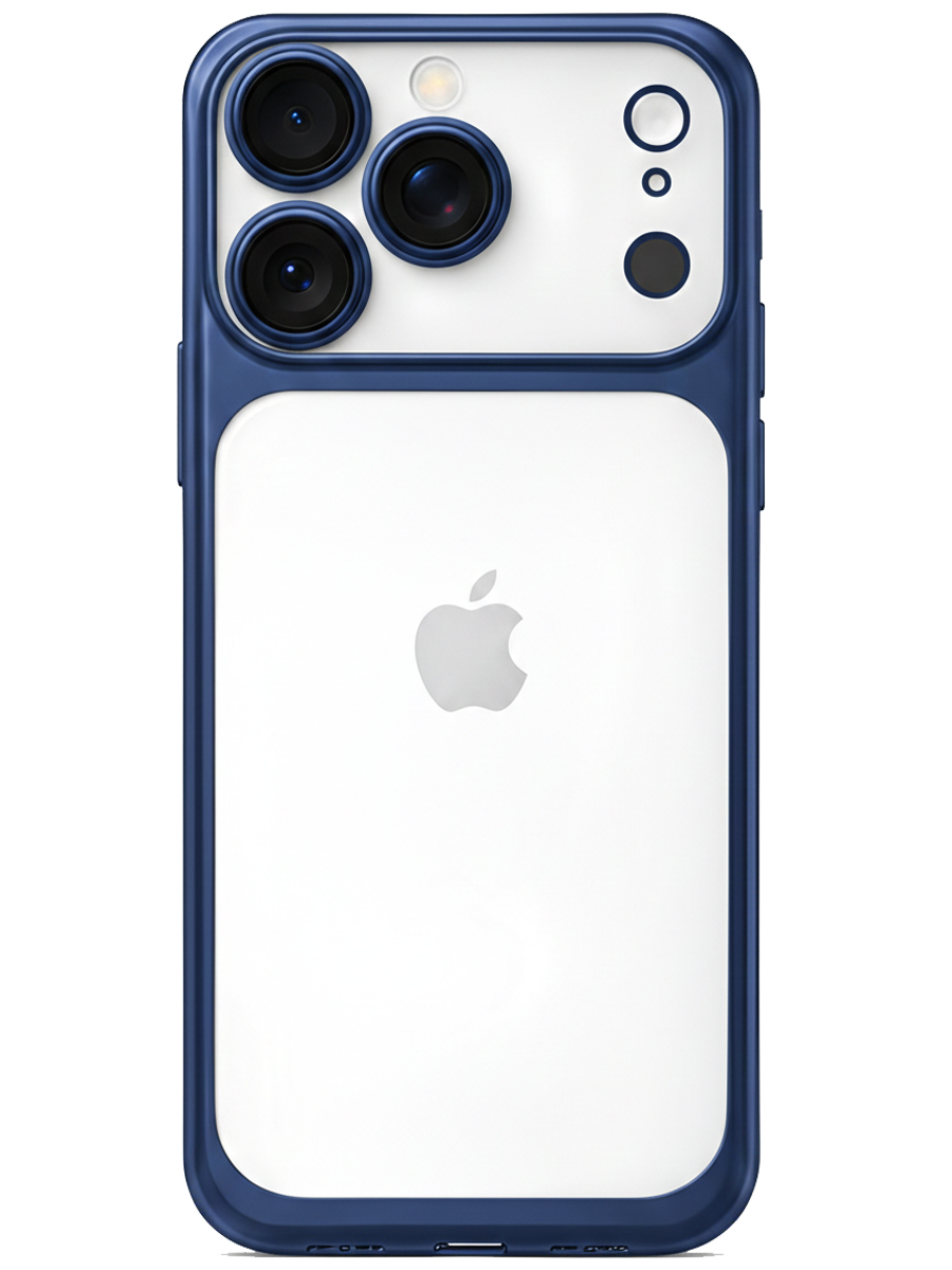 Чехол для iPhone 17 Pro Max Хромированные грани 