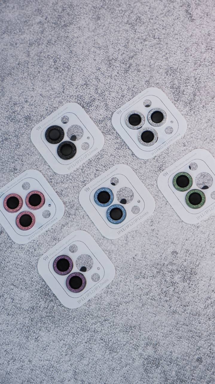 Комплект защитных стекол камеры для iPhone 13 / 13 Mini Бриллиантовая крошка