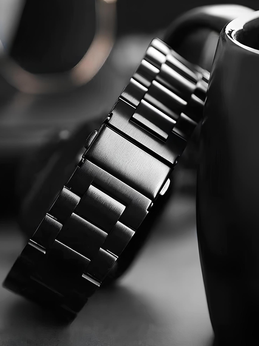 Ремешок для Apple Watch 42 / 44 / 45 / 49 мм Блочный сталь матовый