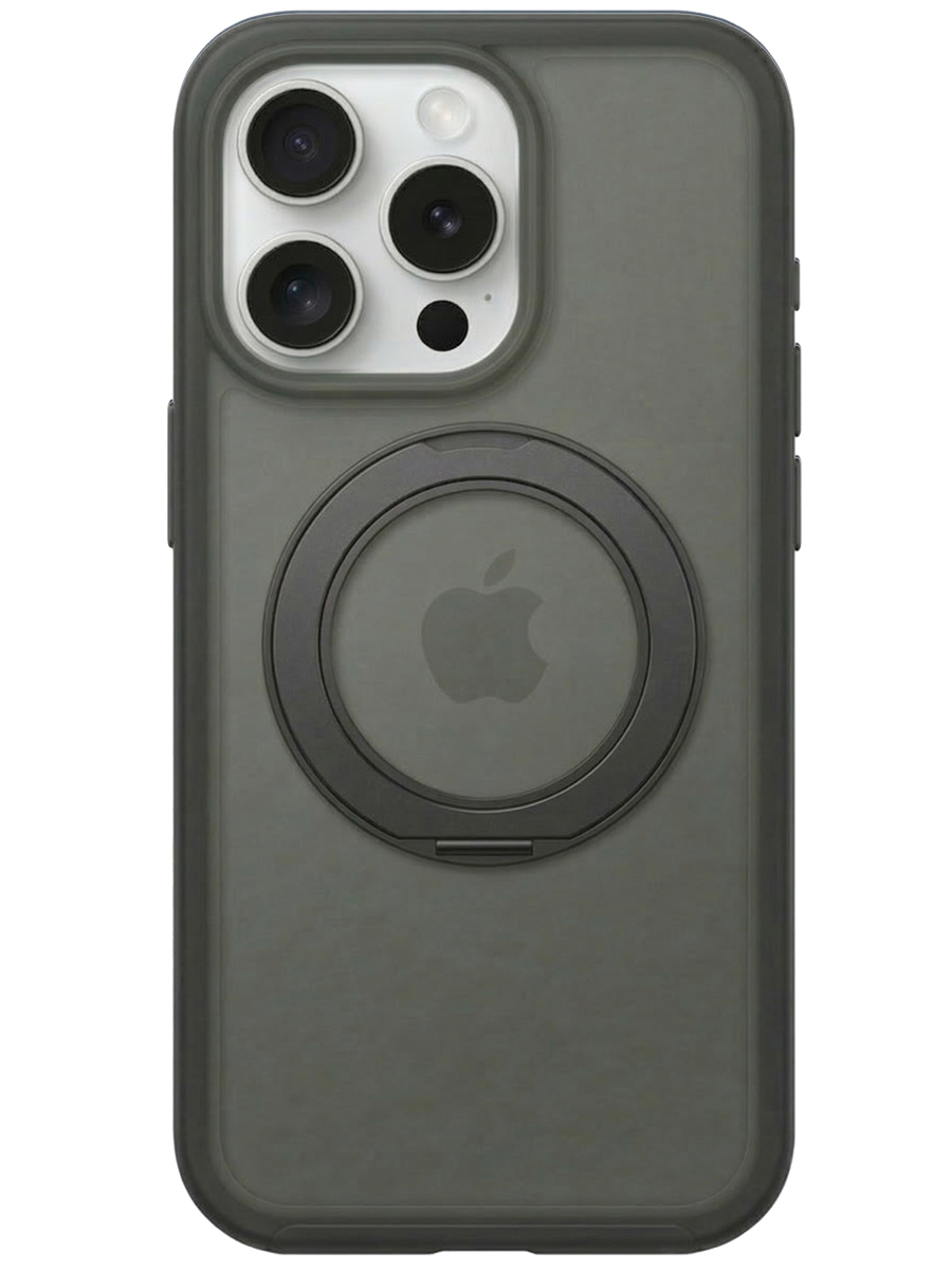 Чехол для iPhone 15 Pro Магнитный шарм пластик+силикон