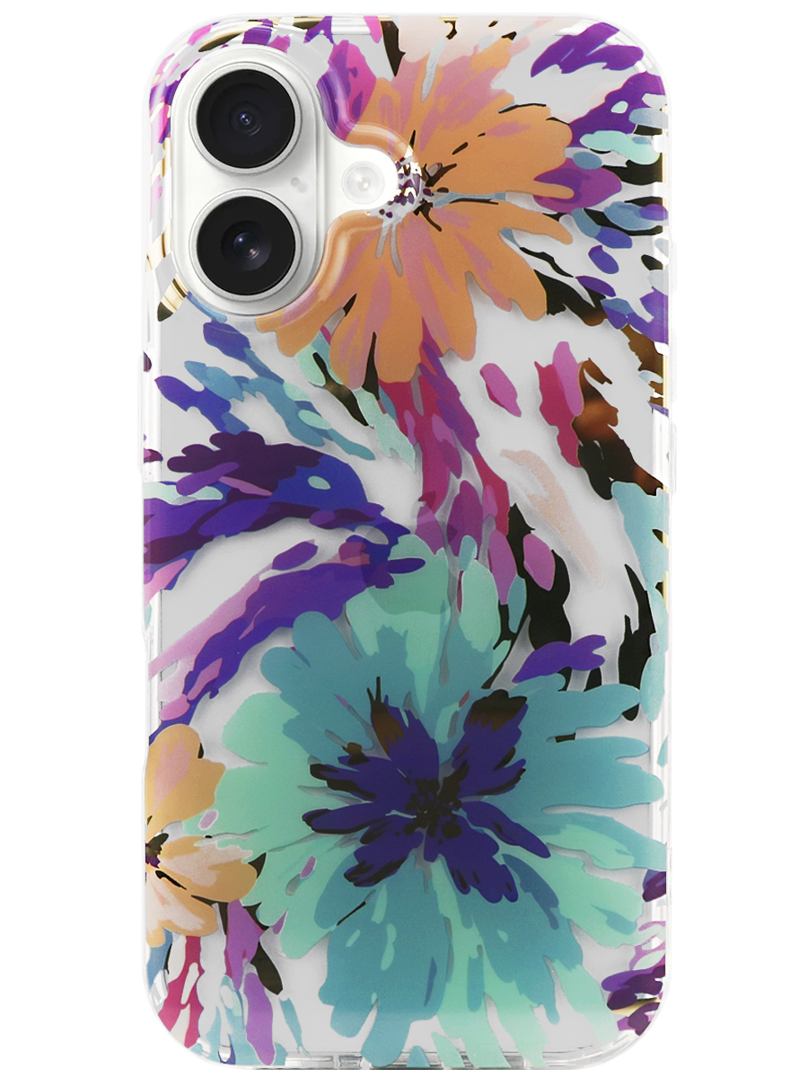 Чехол для iPhone 16 Plus Сад пластик+силикон