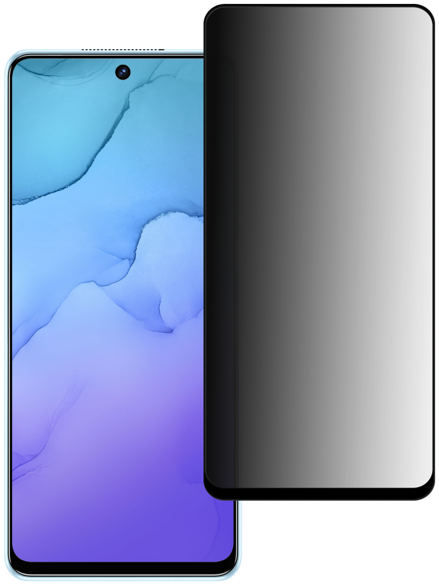 Защитное стекло для Tecno Camon 19 Pro Антишпион 5Д Люкс