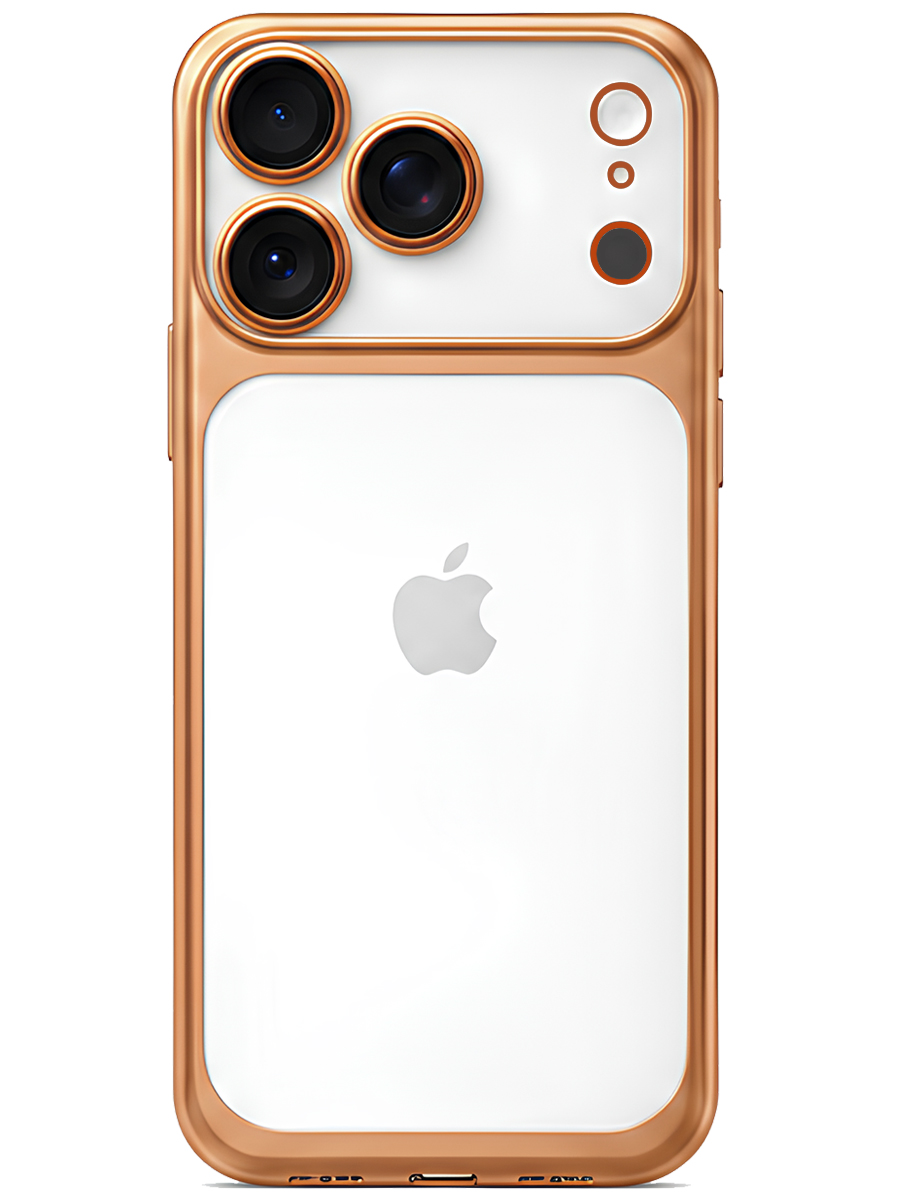 Чехол для iPhone 17 Pro Max Хромированные грани 