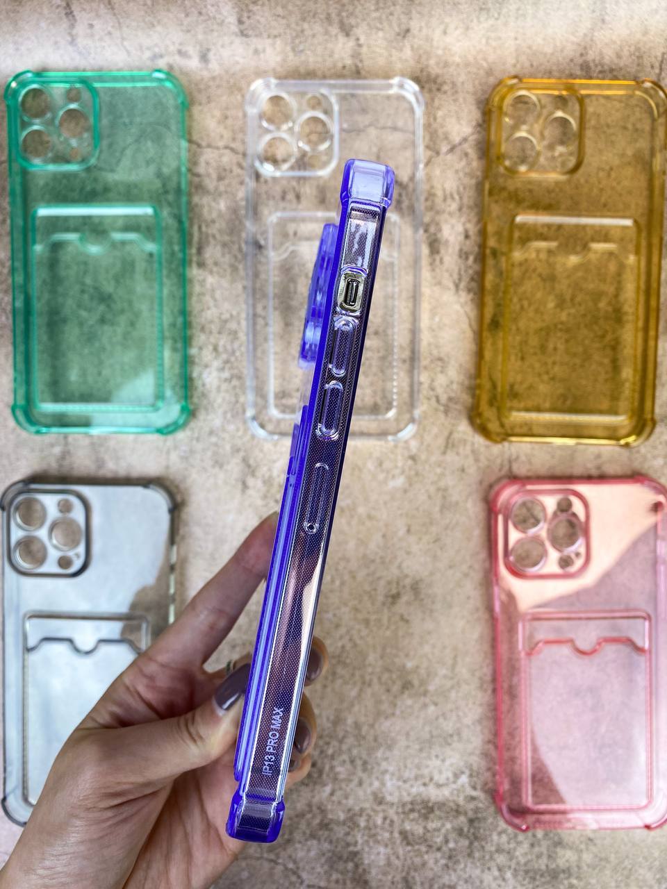 Чехол для iPhone 13 Card Holder силикон Черный(1)