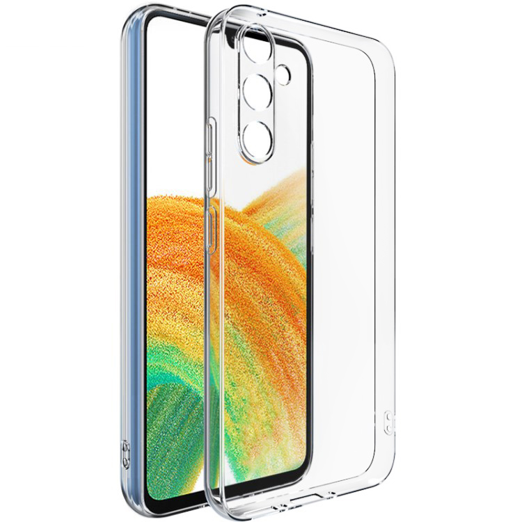 Чехол для Samsung A34 5G Ультратонкий силикон Люкс с защитой камеры