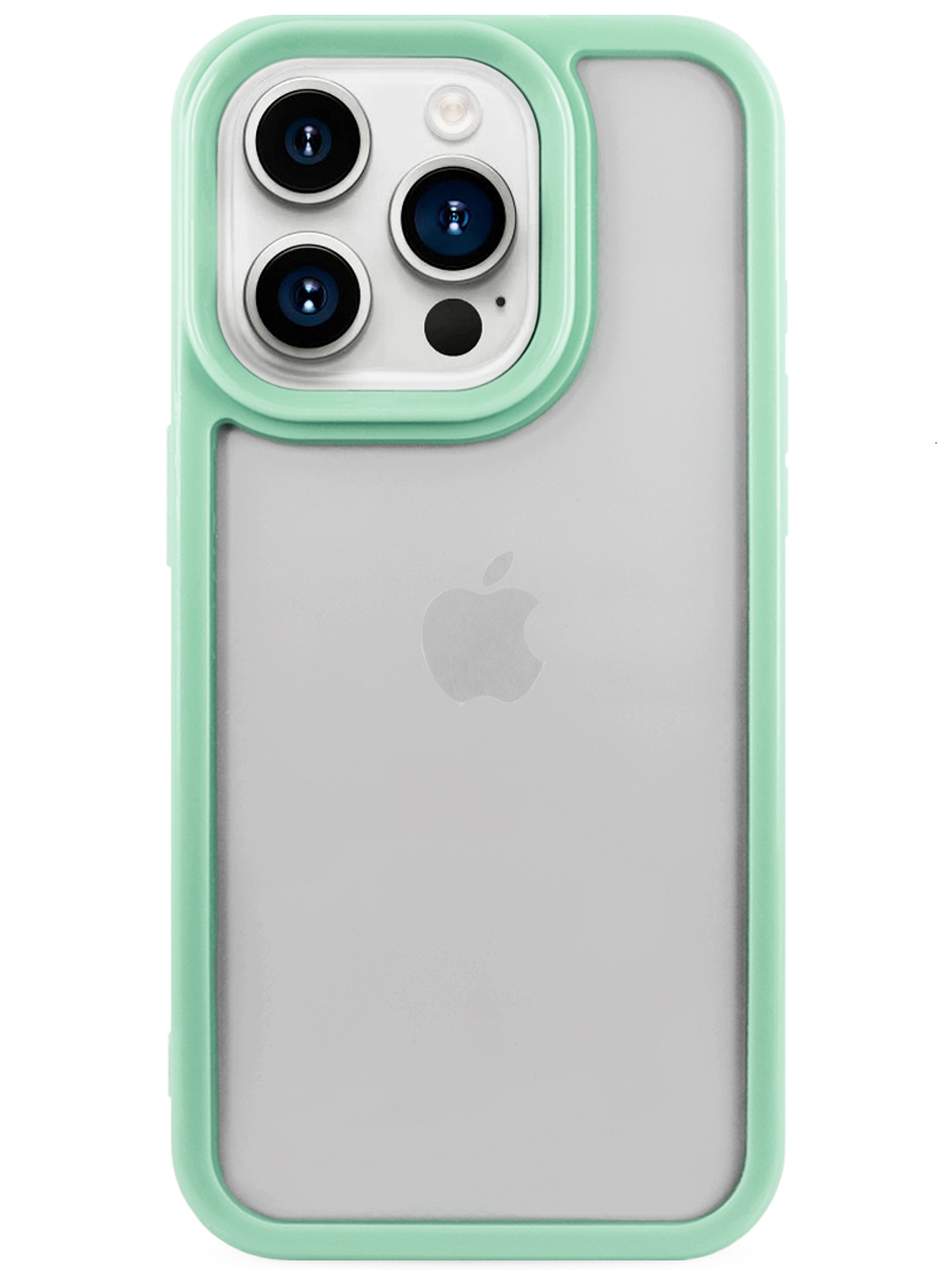 Чехол для iPhone 15 Pro Max Модный пластик+силикон