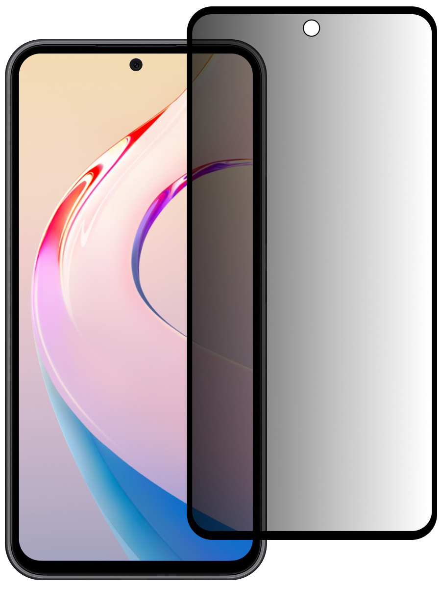 Защитное стекло для Xiaomi Redmi Note 11 4G Антишпион 5Д Люкс