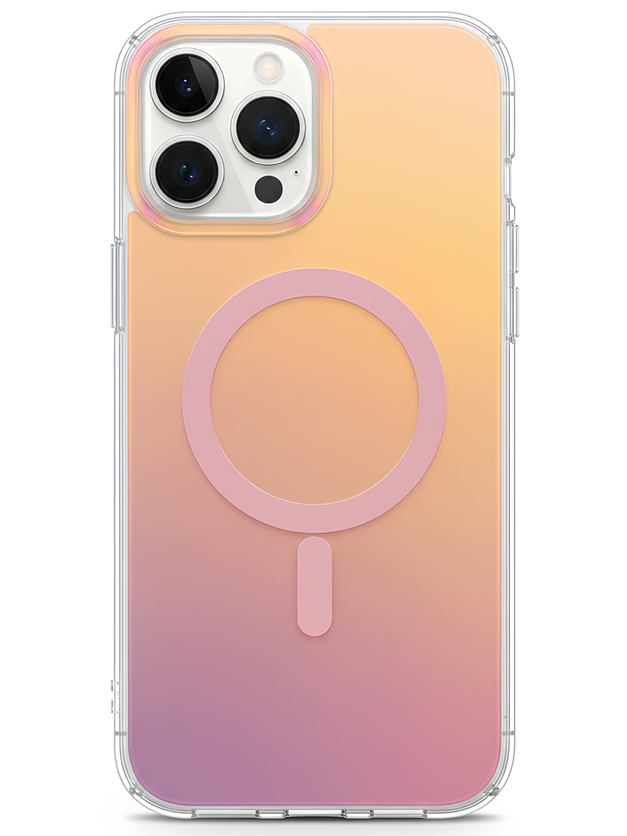 Чехол для iPhone 15 Pro Max Витраж MagSafe силикон