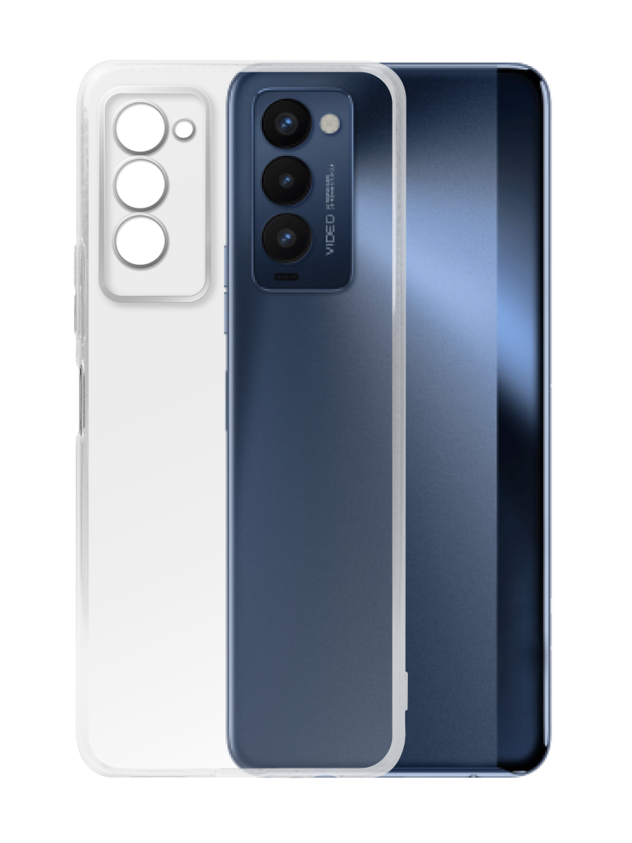 Чехол для Tecno Camon 18P Ультратонкий силикон Premium с защитой камеры