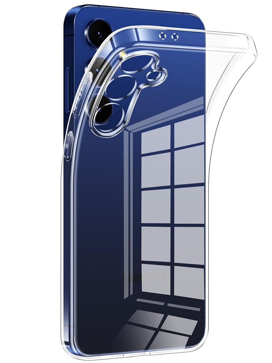 Чехол для Samsung S25 FE Ультратонкий силикон Люкс с защитой камеры