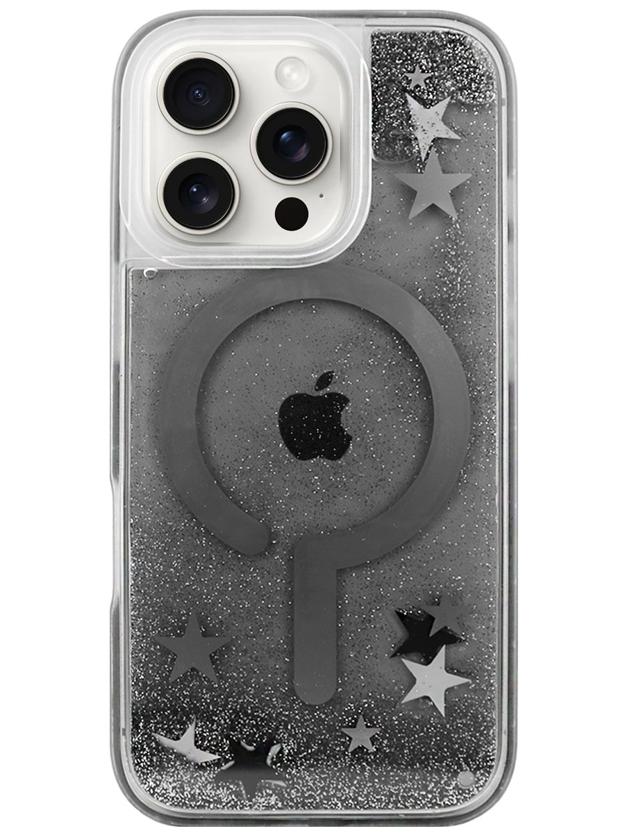 Чехол для iPhone 16 Pro Банки MagSafe пластик+силикон