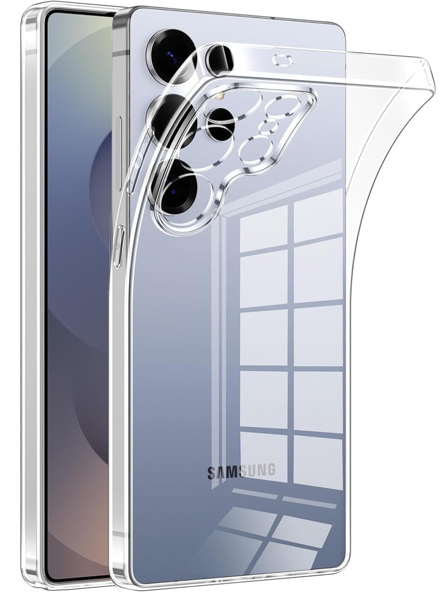 Чехол для Samsung S25 Ultra Ультратонкий силикон Люкс с защитой камеры