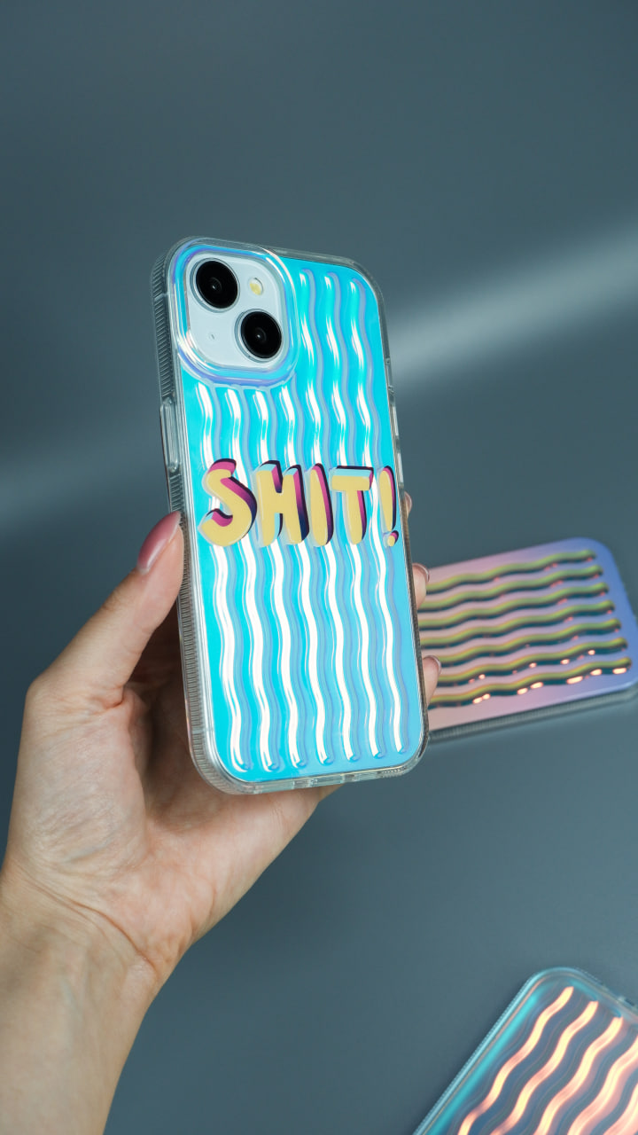 Чехол для iPhone 14 Pro Max Морские волны пластик+силикон