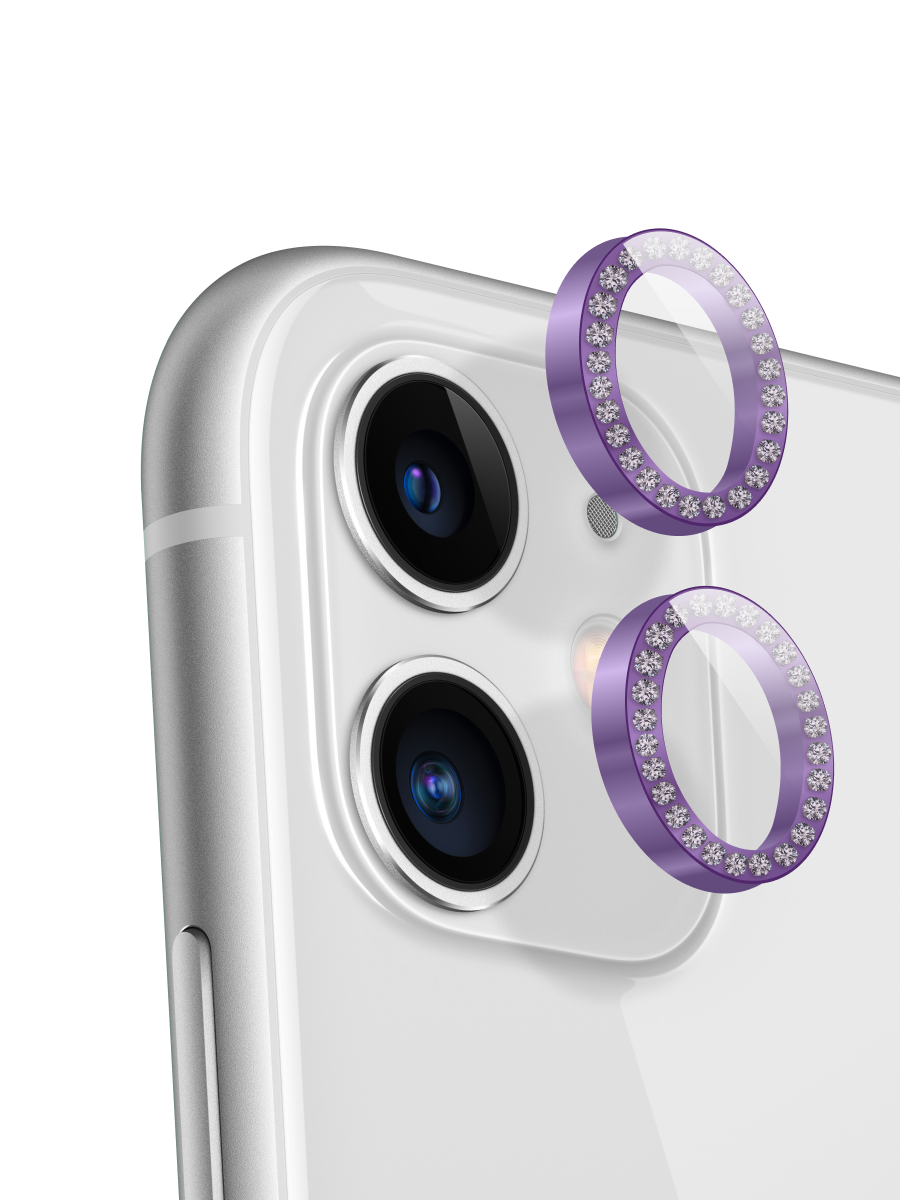 Комплект защитных стекол камеры для iPhone 11 / 12 mini Бриллиантовый