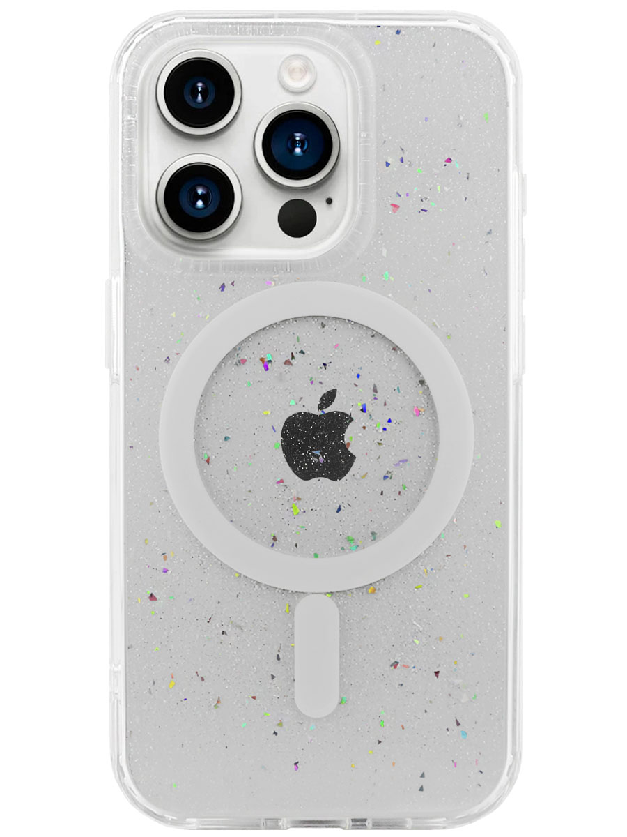 Чехол для iPhone 15 Pro Вспышка MagSafe силикон+гель