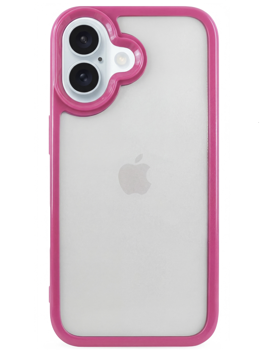Чехол для iPhone 16 Plus Модный пластик+силикон