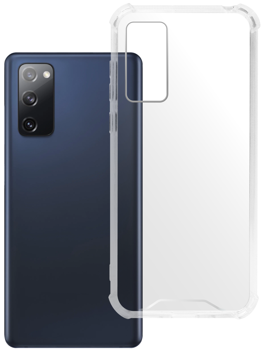 Чехол для Samsung S20FE Противоударный пластик+силикон