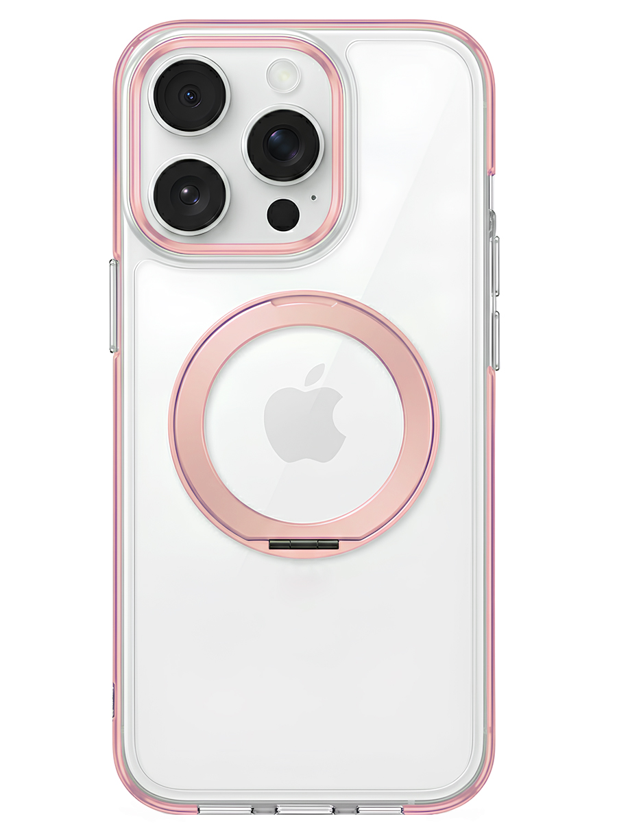 Чехол для iPhone 15 Pro Max Цветные кольца MagSafe силикон