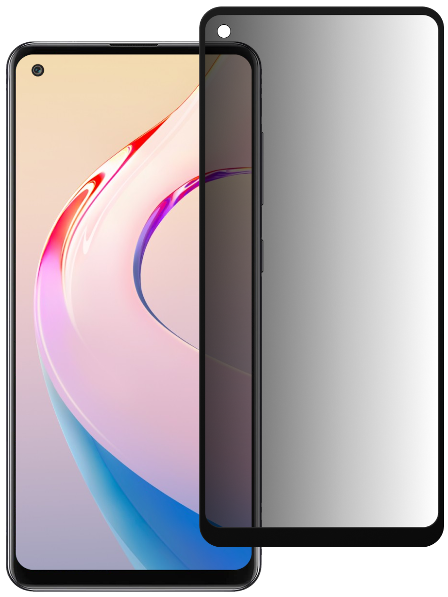 Защитное стекло для Xiaomi Redmi 10X 4G Антишпион 5Д Люкс