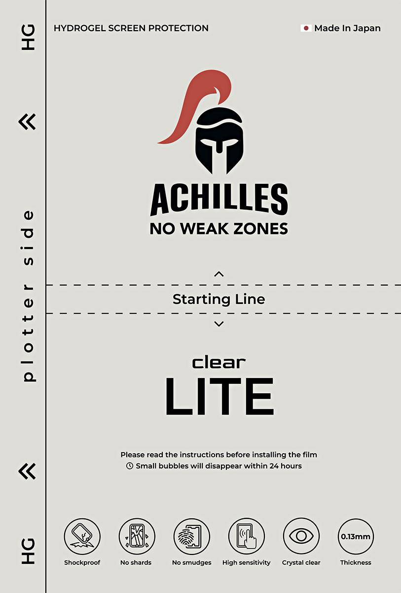 Гидрогелевая плёнка для плоттера Achilles Lite