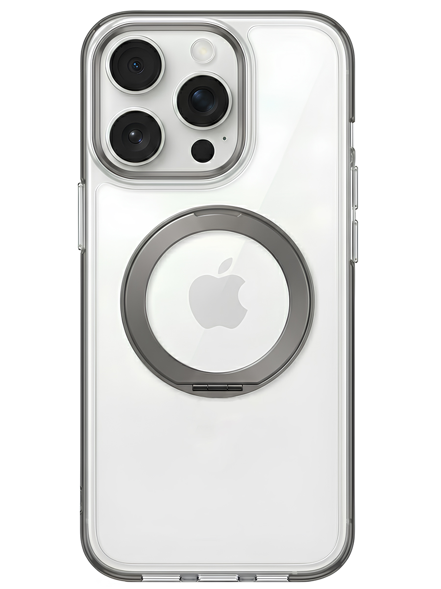 Чехол для iPhone 15 Pro Max Цветные кольца MagSafe силикон
