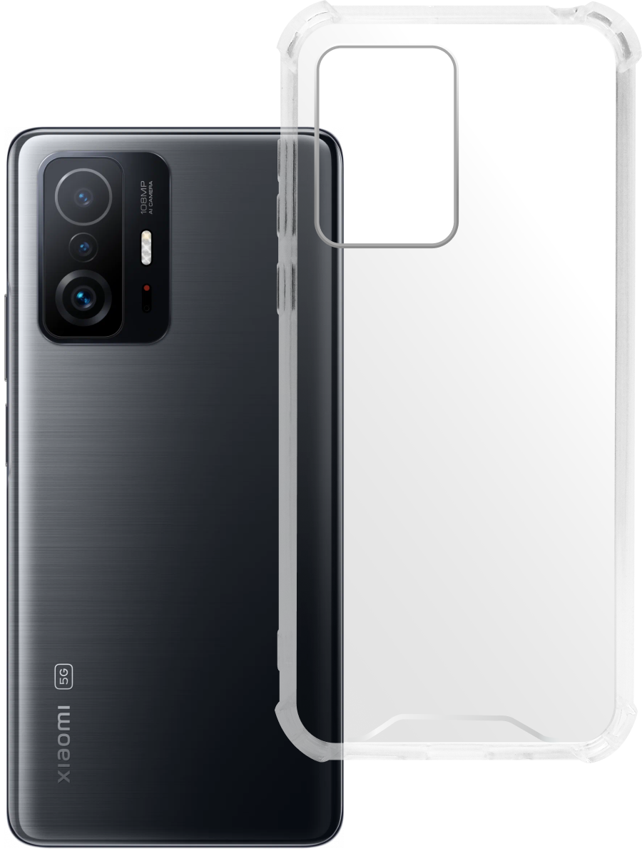 Чехол для Xiaomi 11T / 11T Pro Противоударный пластик+силикон