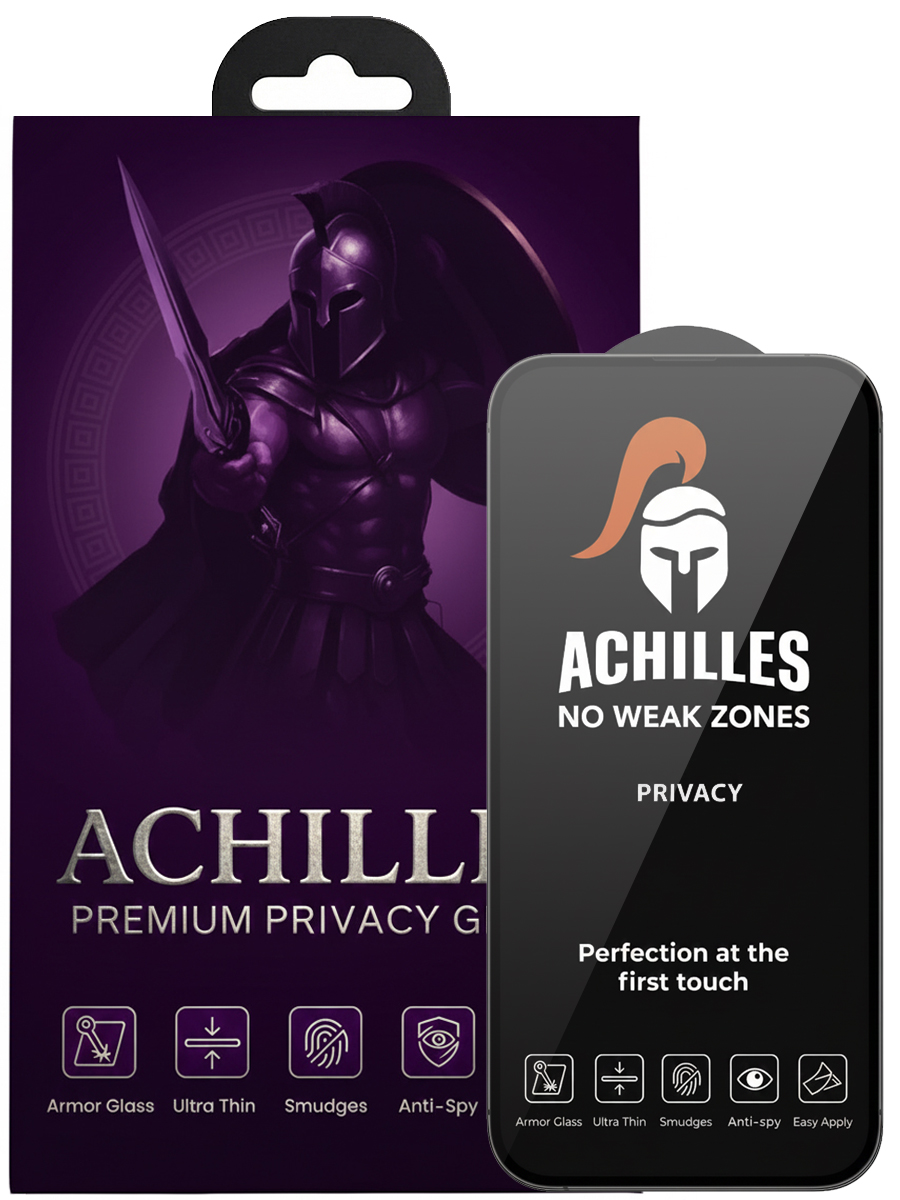 Защитное стекло для iPhone 15 Pro Achilles Антишпион