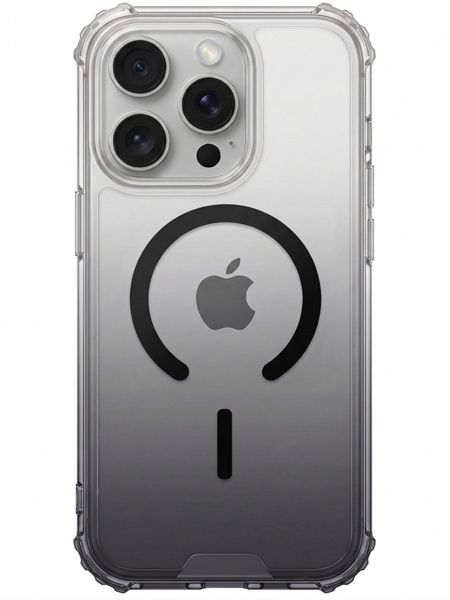 Чехол для iPhone 15 Pro Градиент MagSafe силикон