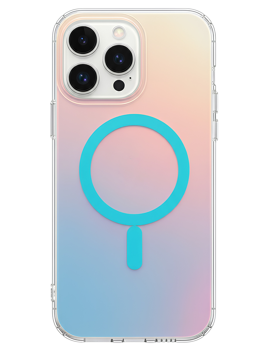 Чехол для iPhone 15 Pro Max Витраж MagSafe силикон