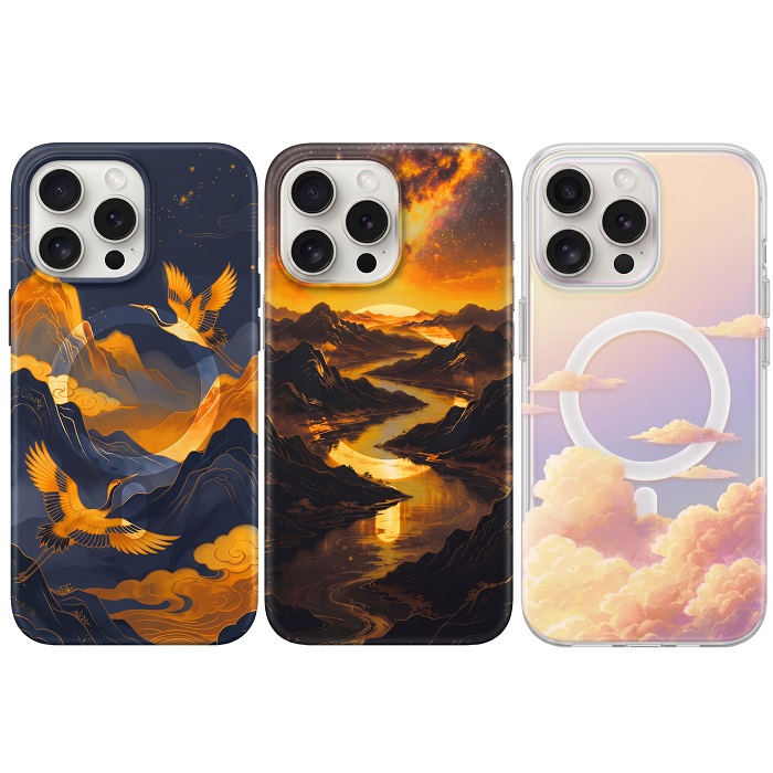 Чехол для iPhone 15 Pro Max Закат MagSafe
